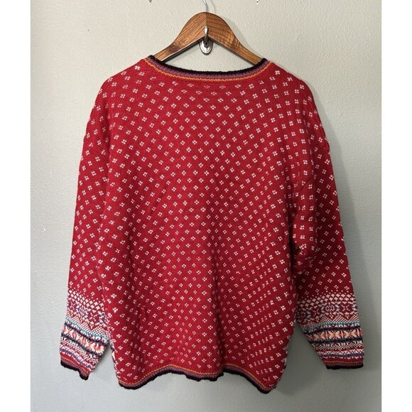 Jenny Buchanan Cardigan Large Sweater Wool Angora Nordic Icelandic Holidays - Picture 2 of 9